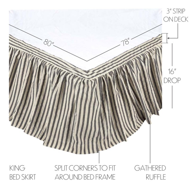 VHC Brands 23363 Bedding Accessory, Queen Skirt 60x80x16 - Image 2